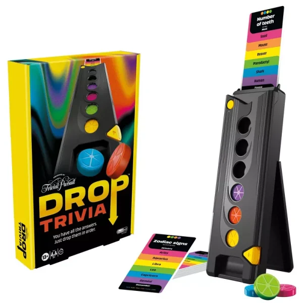 Hasbro Gaming Drop Trivia: Trivial Pursuit Game - Image 3