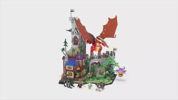 LEGO Ideas Dungeons & Dragons: Red Dragon's Tale Build and Display Set 21348 - Image 2