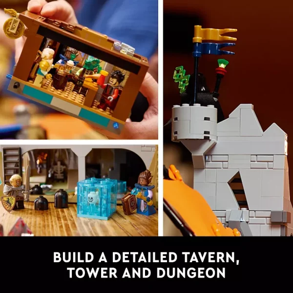 LEGO Ideas Dungeons & Dragons: Red Dragon's Tale Build and Display Set 21348 - Image 3