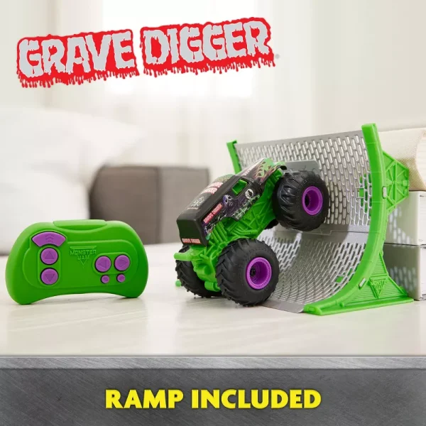 Monster Jam Grave Digger RC Monster Truck 1:64 Scale - Image 3