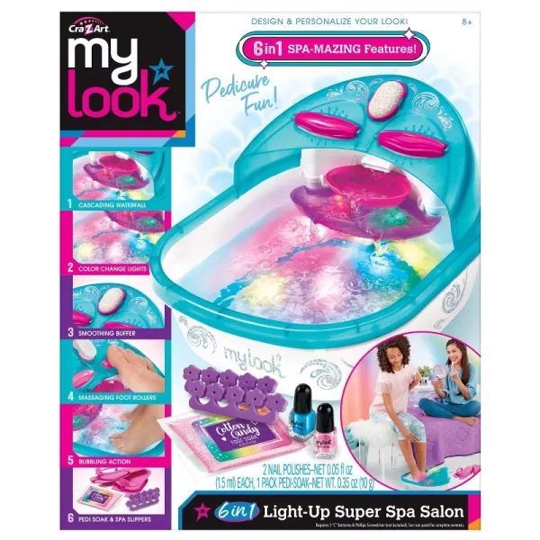 MY LOOK 6-in-1 Light-Up Super Spa Salon Activity Kit - Image 2