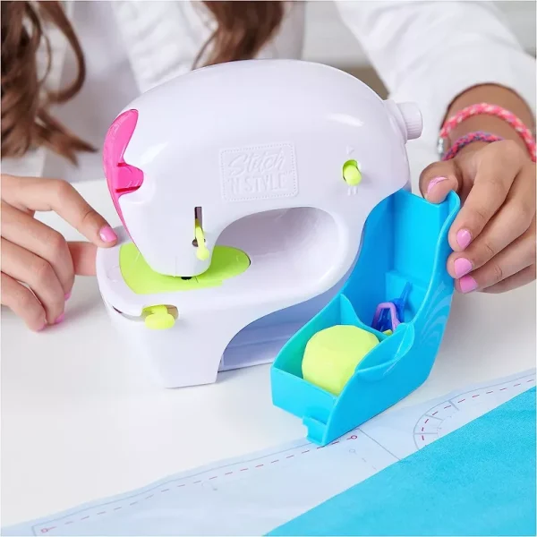 Cool Maker, Exclusive Neon Stitch ‘N Style Fashion Studio, Sews 8 Stylish Projects, Pre-Threaded Sewing Machine Toy, Arts & Crafts Kids Toys for Girls - Image 2